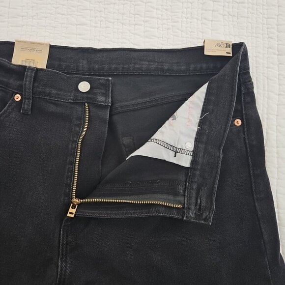 NEW Levi's 502 Jeans Men's 36x32 Black Tapered Leg NWT Stretch Denim Classic - Picture 14 of 16